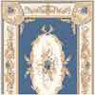 Dollhouse Miniature Rug: Aubusson Blue